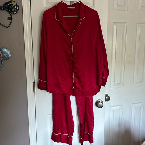 Natori 2 Piece Pajama Set Red Size Large - Picture 1 of 10